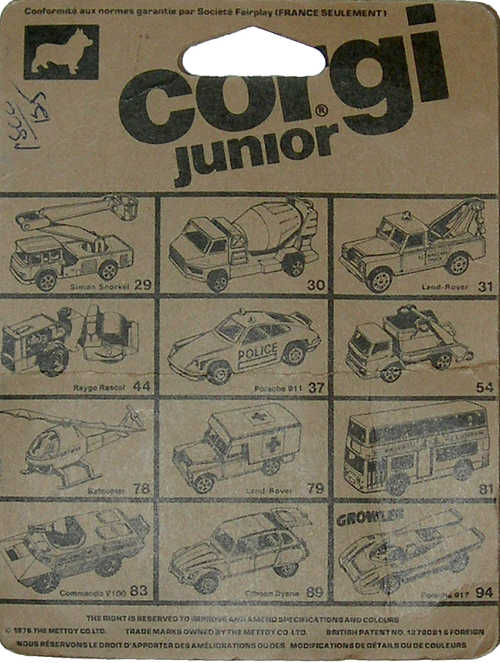 Corgi Junior 68