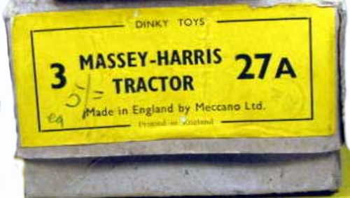 Dinky 27A Trade box for 3