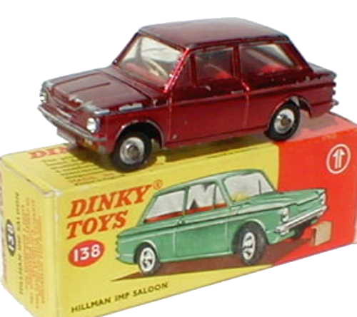 Dinky 138 Met. Red rare red int(norm mid-blue)
