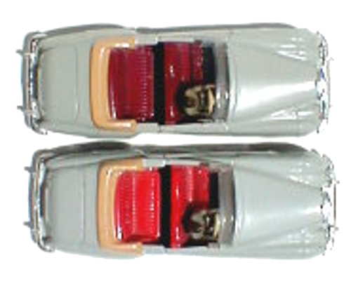 Dinky 194 showing red & maroon interiors