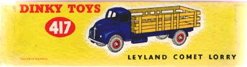 Dinky 417 box lid