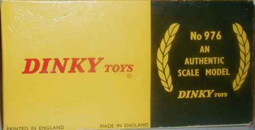 Dinky 976 box