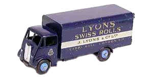 Dinky 514 Guy Van 'Lyons Swiss Rolls' Released in 1951