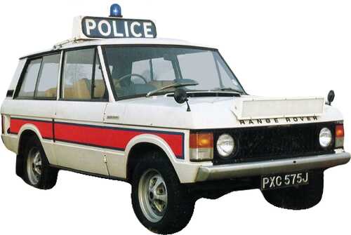 Police Range Rover in real life