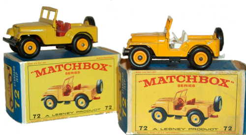 Matchbox 72 rare colours