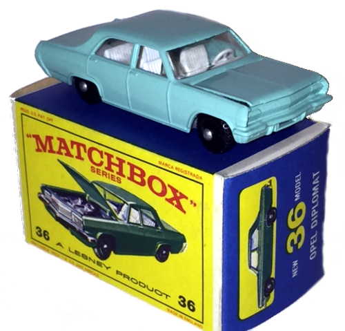 Matchbox 36 pre-prod colour, grey plastic base