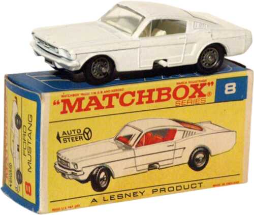 Matchbox 8E rare white & white interior