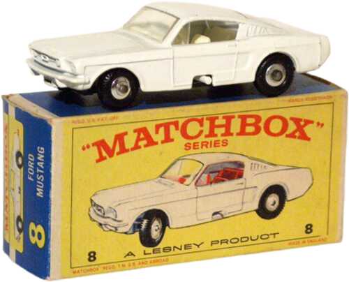 Matchbox 8E rare white & white interior