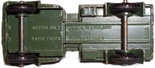 Matchbox 68 showing changes to baseplate markings