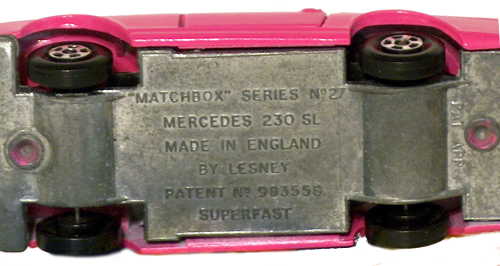 Matchbox Superfast 27 pre-production