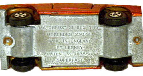 Matchbox Superfast 27 pre-production