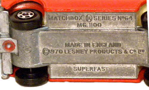 Matchbox Superfast 64A pre-prod colour