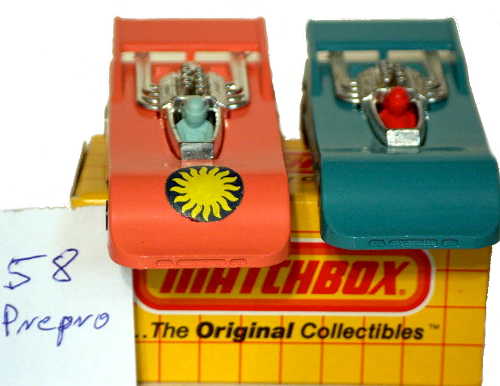 Matchbox Superfast 58 pre-prod colour