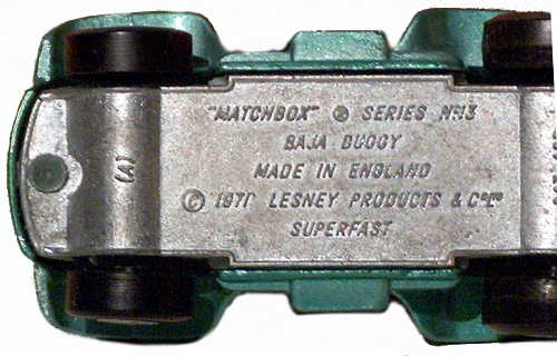 Matchbox Superfast 13B pre-prod colour