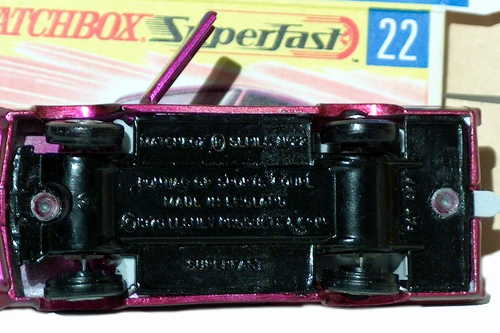 Matchbox Superfast 22A pre-prod. colour