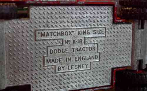 Matchbox King Size K-18